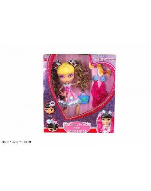 Кукла Cutie Pops 886-43, в ассортименте,с аксесс.,съемнын детали,в ор. 35*32*8см