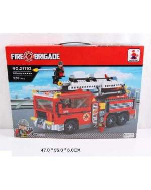 Конструктор AUSINI 21702 Пожарная бригада 939 дет.,в коробке 47*35*6см