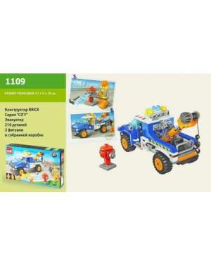 Конструктор Brick 1109 Эвакуатор 207 дет.,6+лет,в разобр. коробке 33,5*23*5см